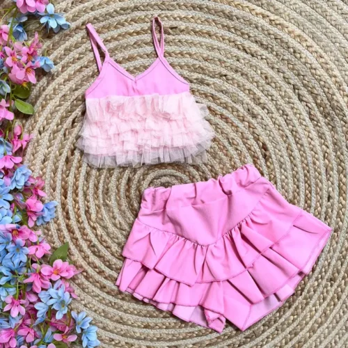 Conjunto Plumeti Rosa