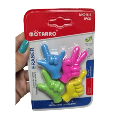 Gomas de borrar multicolor