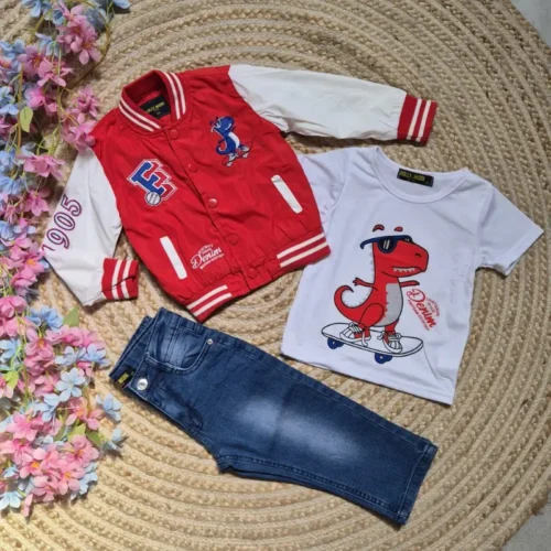Conjunto Denim Rojo