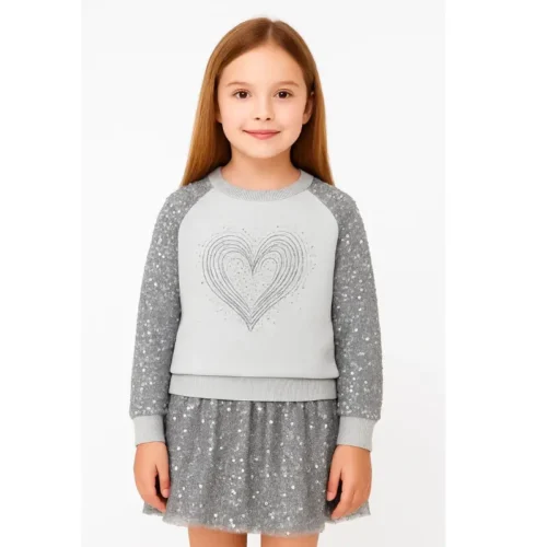 Conjunto Corazon Lentejuela
