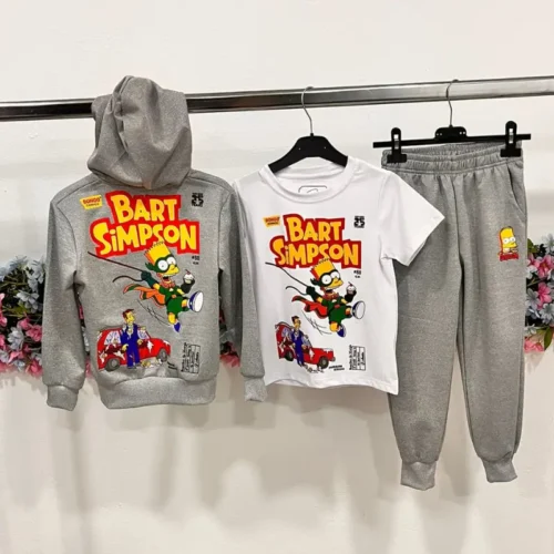 Conjunto Bart Simpson Gris